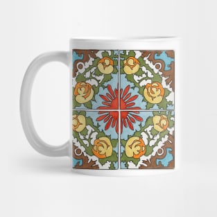 Talavera Golden Roses Mug